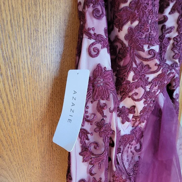 AZAZIE Plum Lace Maxi Dress - Picture 5 of 10
